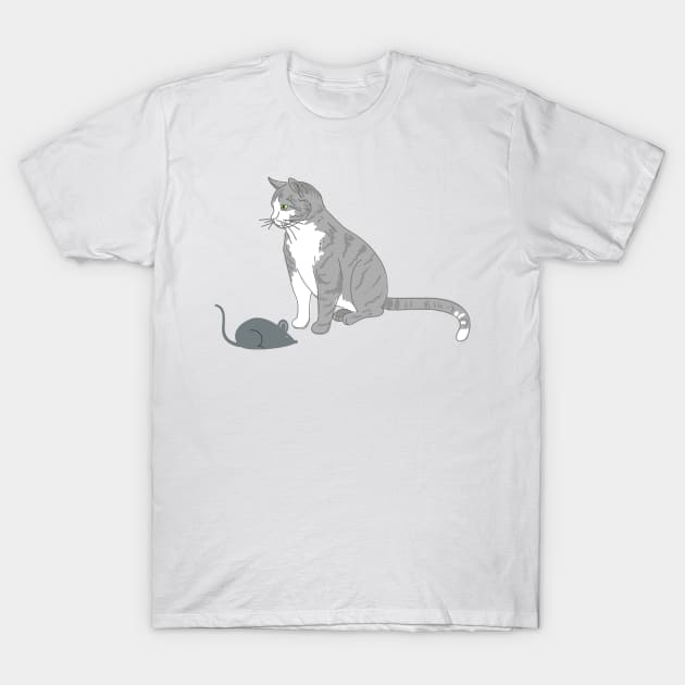 Cat and Mouse T-Shirt by SWON Design